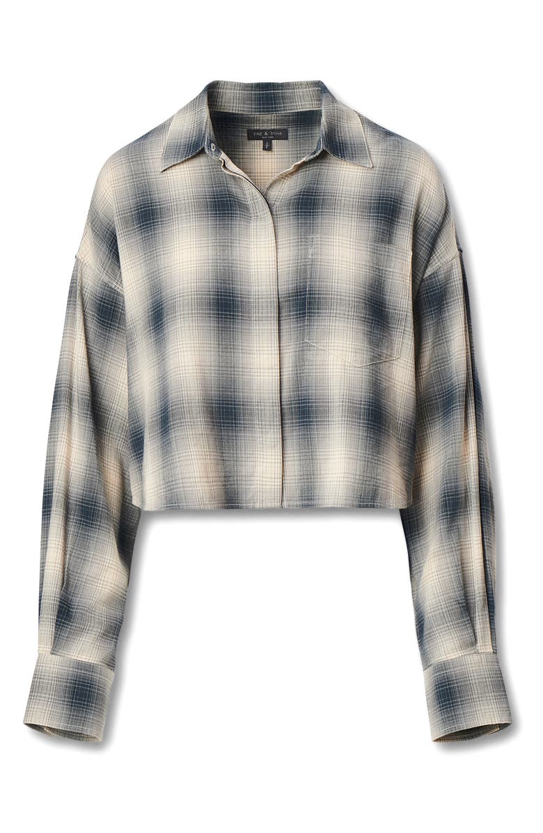 Marin Plaid Crop Button-Up Shirt