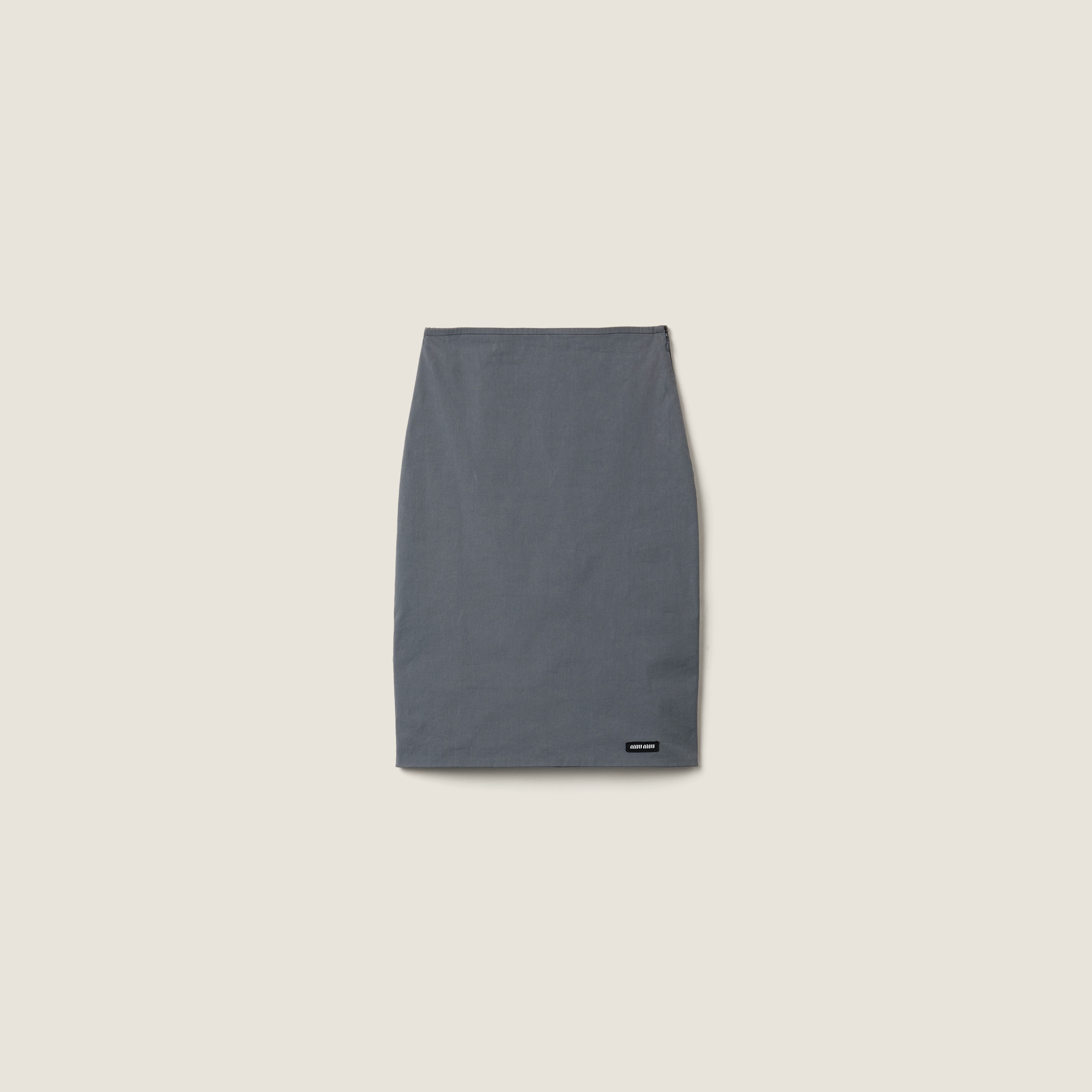 Stretch Poplin Skirt