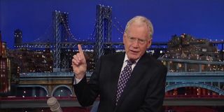 David letterman on the late show on CBS