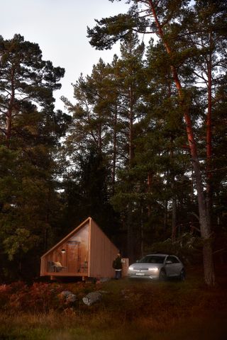 design cabin in woodland