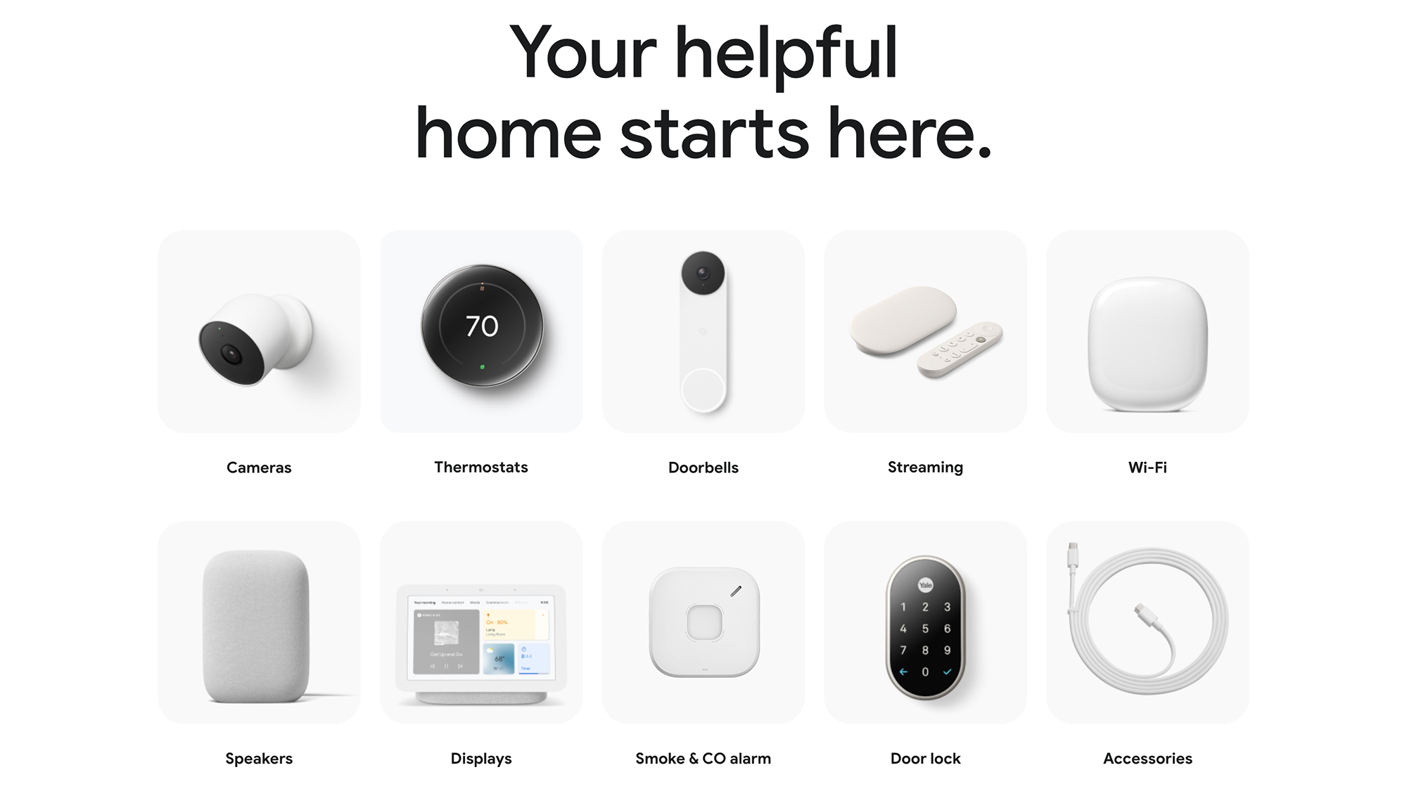 Google Home devices