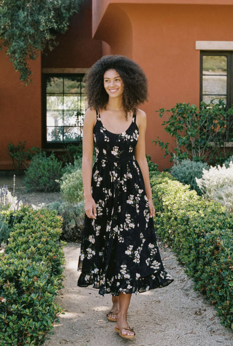 a model wearing the Christy Dawn dress taylor swift owns