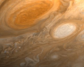 Jupiter's Great Red Spot, imaged by the Voyager 1 probe in 1979.