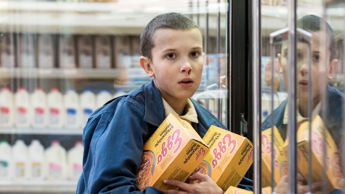Millie Bobby Brown as Eleven in Stranger Things season 1