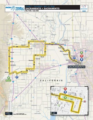 Stage 7 of the 2018 Tour of California from Sacramento-Sacramento