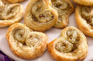 Blackberry and clotted cream palmiers