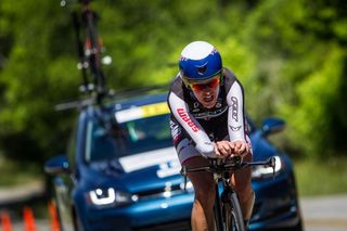 Kristin Armstrong (Twenty 16) on the way to today's win