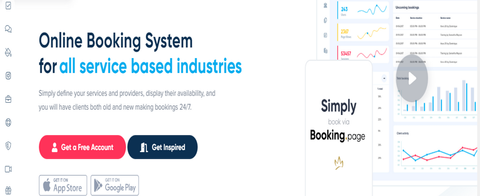 Website screenshot for SimplyBook 