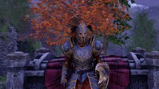 Oblivion black soul gems - A masculine character wearing ornate heavy armour standing next to a stone altar. 