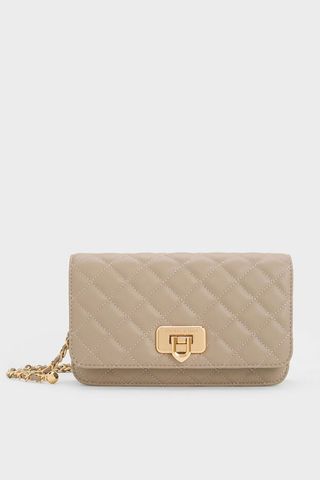 Cressida Quilted Push-Lock Clutch