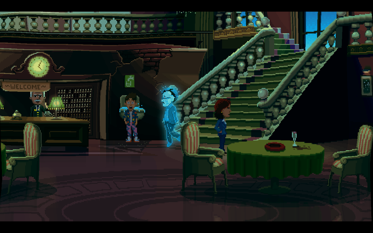 3 The Arrest (Hotel) Thimbleweed Park walkthrough and puzzle