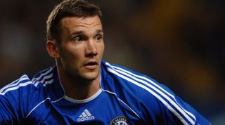 LONDON, ENGLAND - APRIL 25: Andriy Shevchenko of Chelsea in action during the UEFA Champions League Semi Final first leg match between Chelsea and Liverpool at Stamford Bridge on April 25, 2007 in London, England. (Photo by Etsuo Hara/Getty Images)