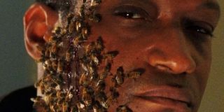 Tony Todd with bees on his face in Candyman