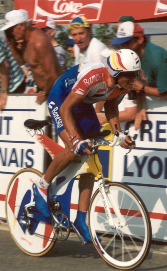 Bike designs such as the carbon Pinarello used by Miguel Indurain in 1995 started to look truly wild before the UCI began cracking down more than ten years ago.