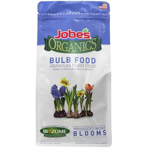 Jobe&amp;rsquo;s Organics Granular Bulb Fertilizer, Organic Bulb Fertilizer for Tulips, Daffodils, and Other Bulbs, 4 Lbs Bag