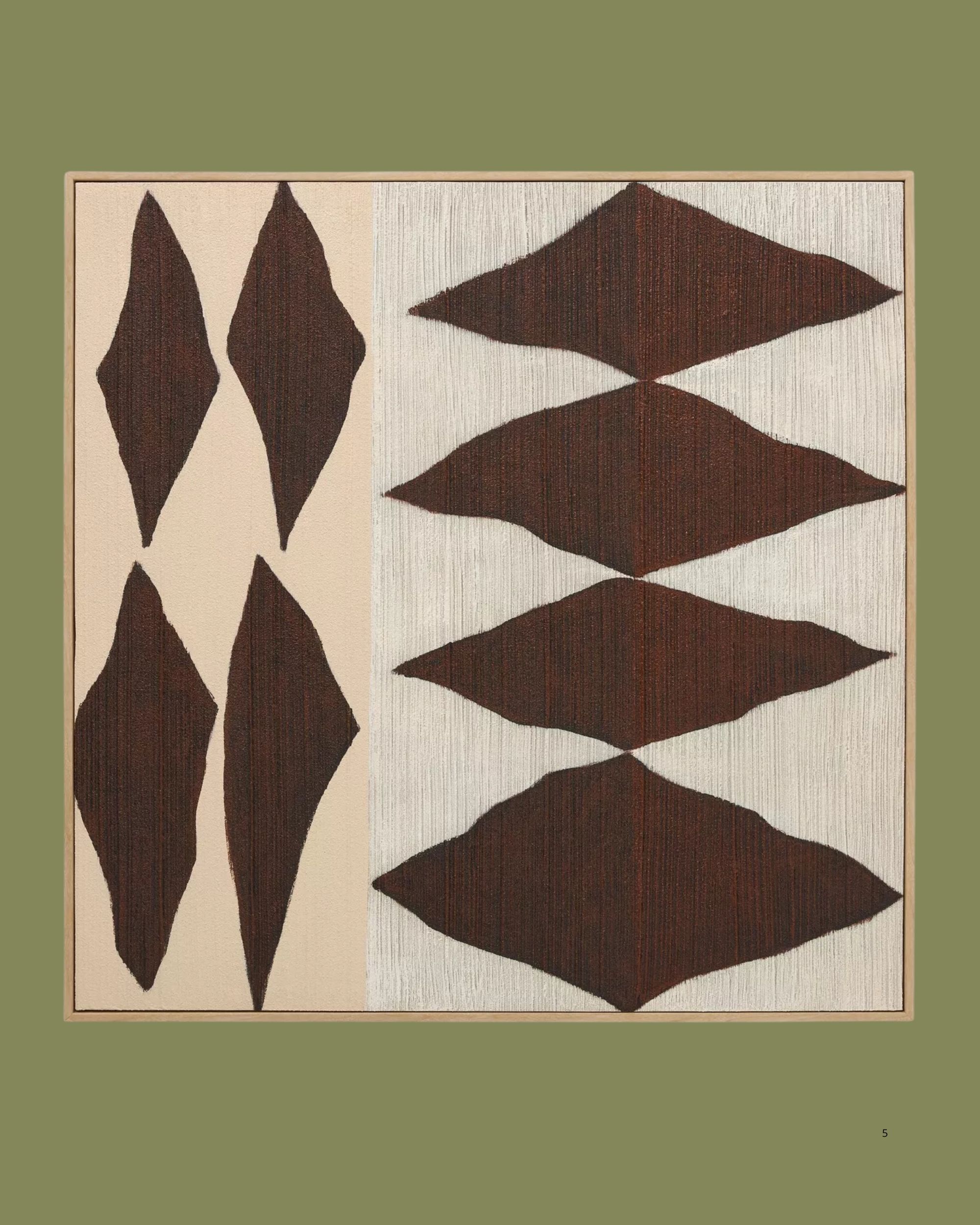 John Lewis, Rustic Diamond Textured Framed Canvas