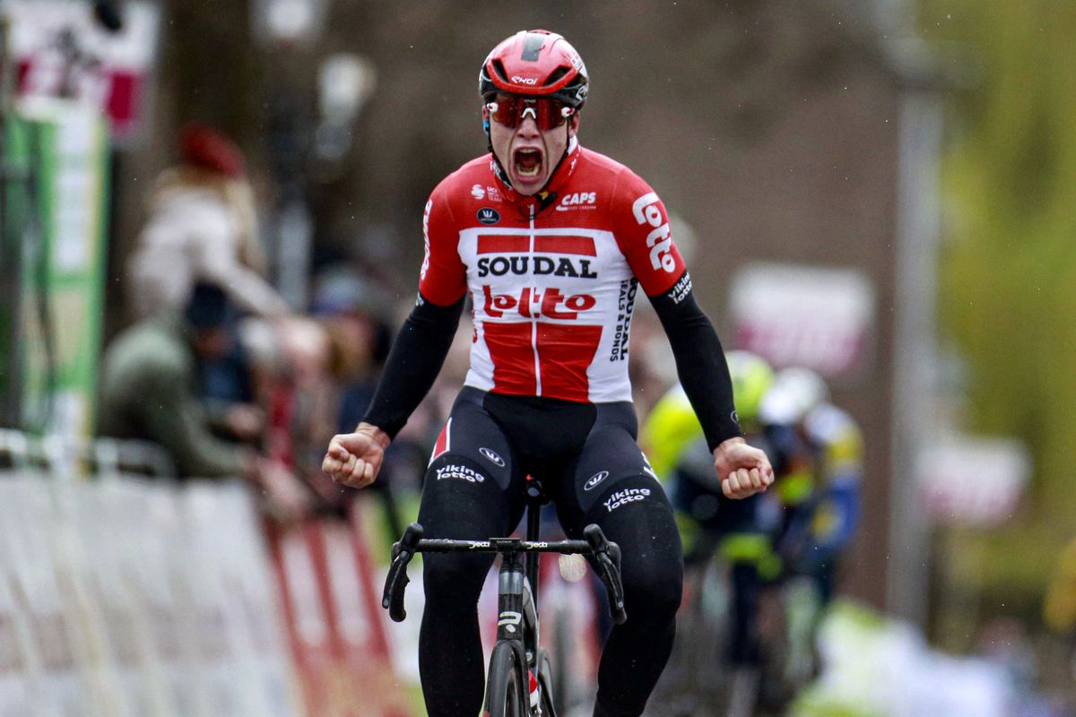 Volta Limburg Classic 2022 - 47th Edition - Eijsden - Eijsden 195 km - 02/04/2022 - Arnaud De Lie (BEL - Lotto Soudal) - photo Davy Rietbergen/CV/SprintCyclingAgency&Acirc;&copy;2022