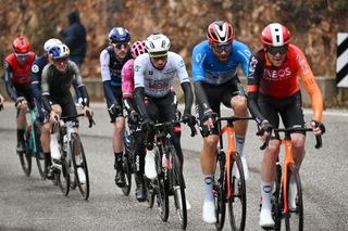 The GC riders battling it out on stage three of the 2025 Tirreno-Adriatico