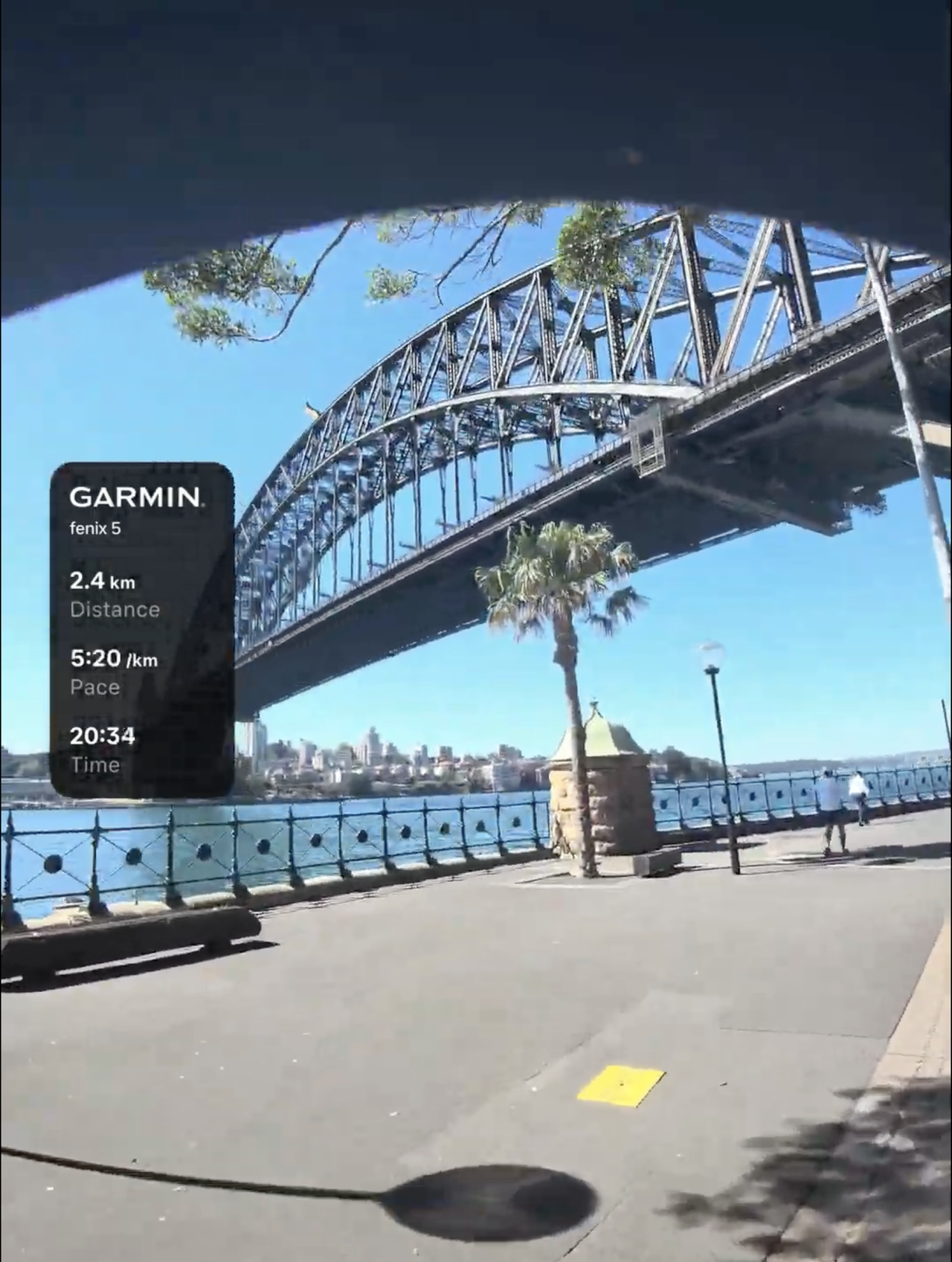 Harbour bridge and Garmin specs