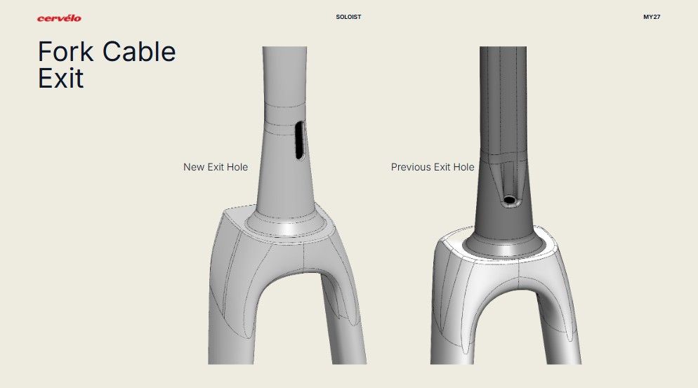 A Cerv&eacute;lo Soloist fork steerer comparison