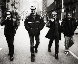 Metallica on the streets in NYC, 2003
