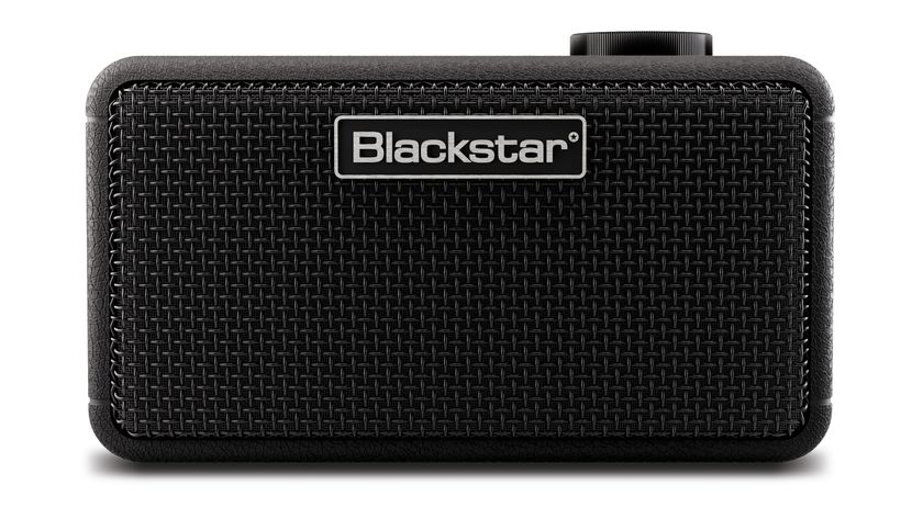 Press release images of a Blackstar Beam Mini Desktop Bluetooth Guitar Amplifier on a white background