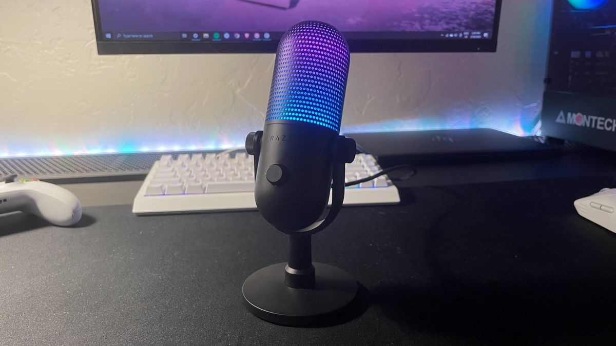 Razer Seiren V3 Chroma review This is the most RGB I’ve ever seen on a