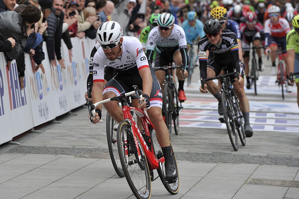 Giacomo Nizzolo (Trek-Segafredo) wins the bunch sprint at Tour of Croatia