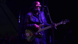 Bassist Darryl Jenifer performs with Bad Brains on stage at the Growlers 6 festival at the LA Waterfront on October 29, 2017 in San Pedro, California