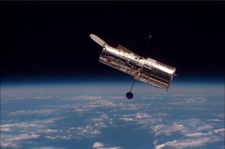 NASA's Hubble Space Telescope, which launched to Earth orbit in April 1990, is in safe mode after experiencing a gyroscope failure.