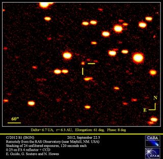Comet C/2012 S1 (ISON) False Color Image