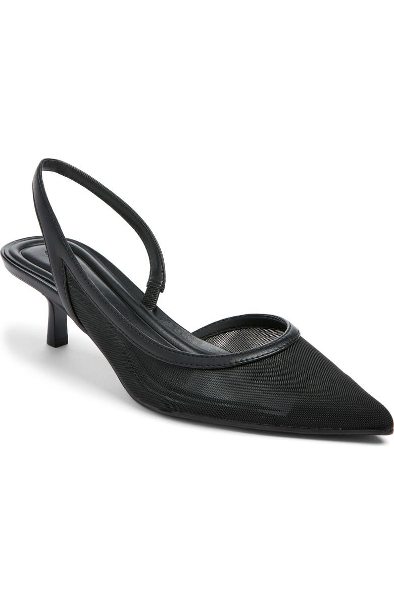 Corina Half D'orsay Kitten Heel Slingback Pump