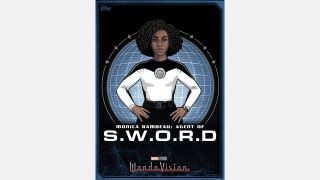 WandaVision promotional image featuring Monica Rambeau in a SWORD uniform