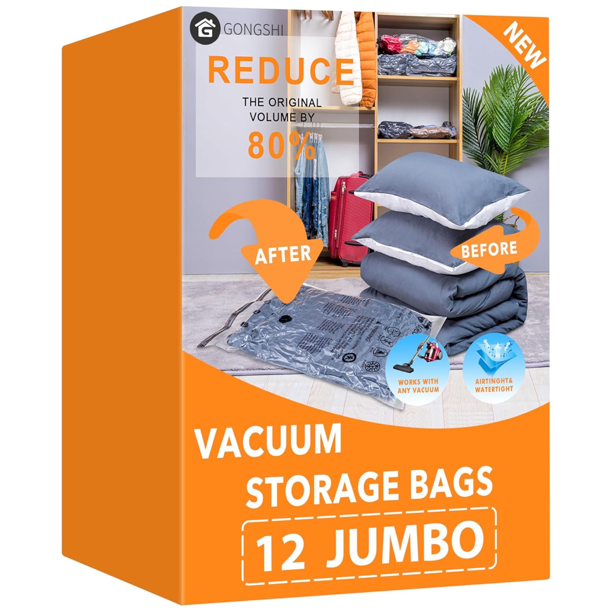 Vacuum compression bags