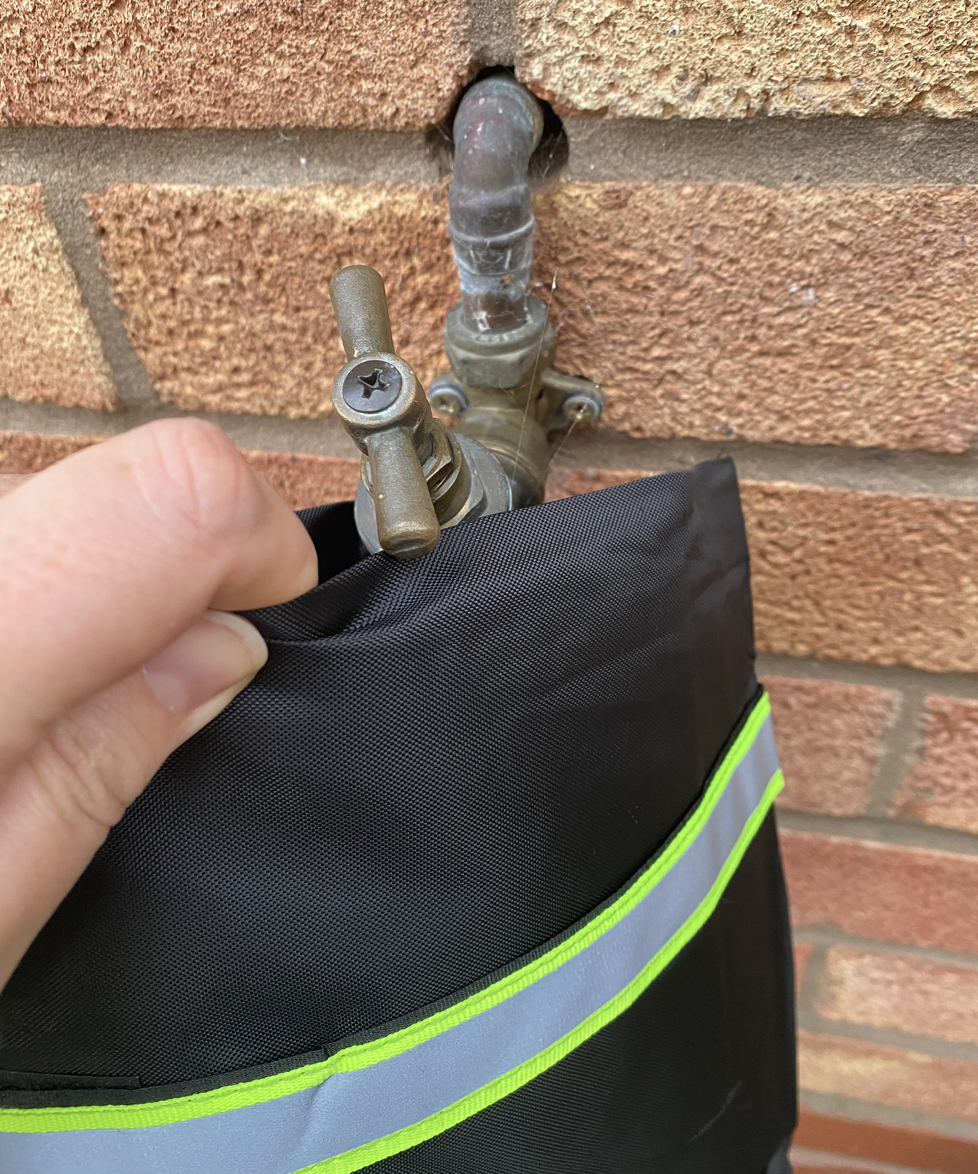 Adding faucet cover to spigot