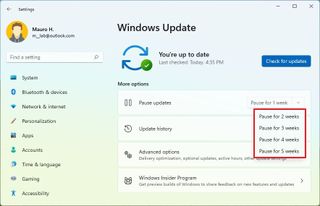 Windows 11 disable automatic updates temporarily