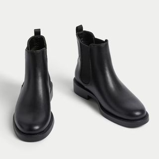 black ankle boots from M&S