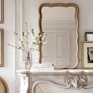 Lucie Scalloped Wall Mirror