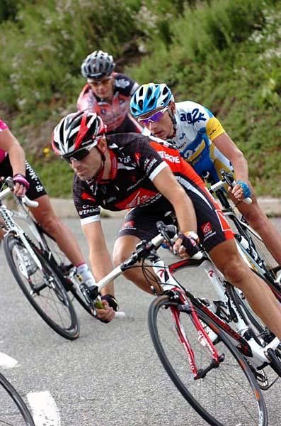 Alejandro Valverde (Caisse d'Epargne) wished that the downhill would have led right to the finish line.