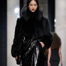 Model in Dolce & Gabbana Fall Winter 2026 show.