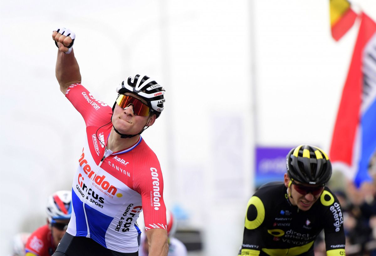 Mathieu van der Poel (Corendon-Circus) wins Dwars door Vlaanderen
