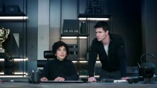 Robbie Amell and Andy Allo in Upload Season 2