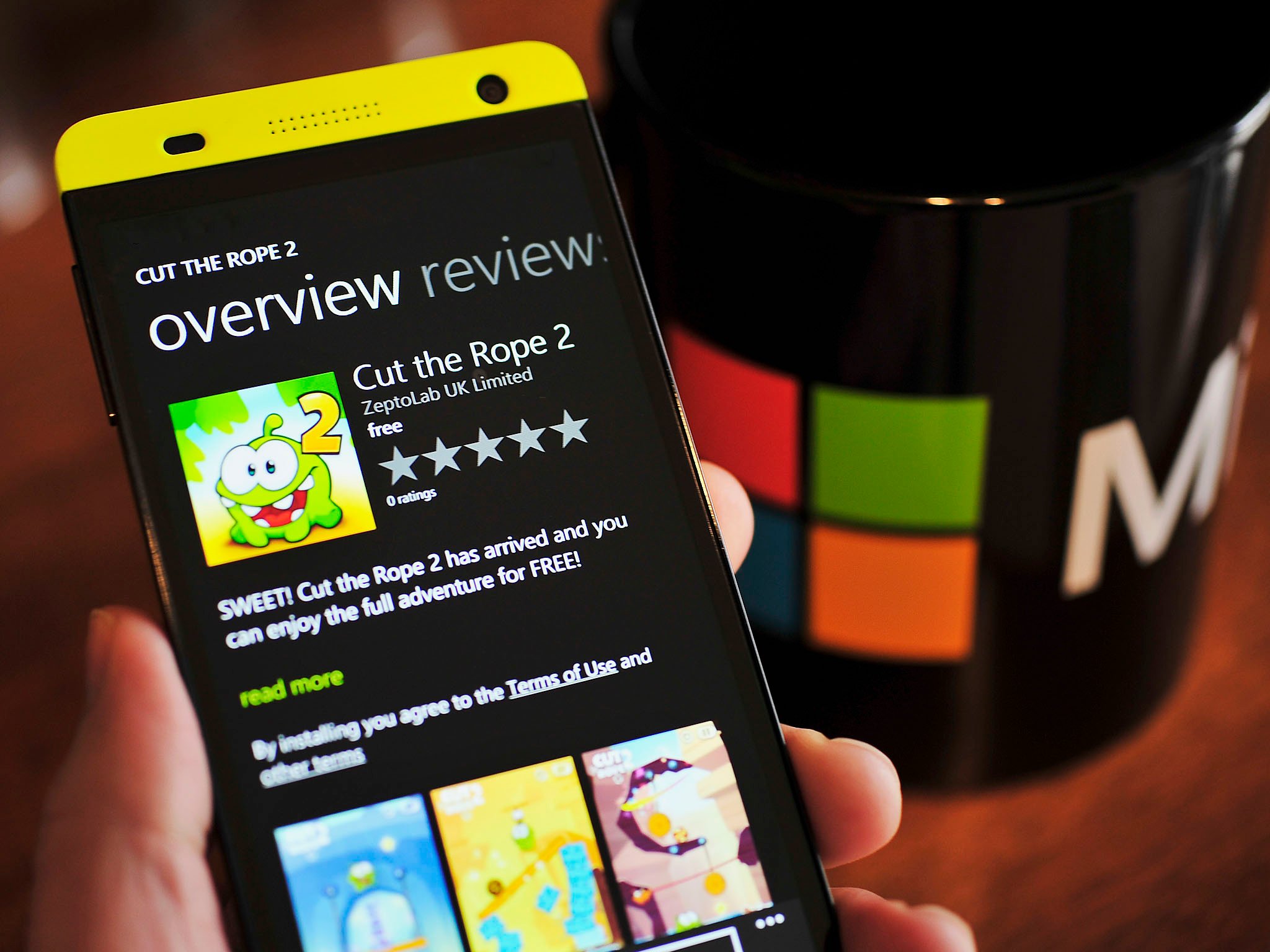 Sweet! Cut the Rope 2 launches for free on Windows Phone