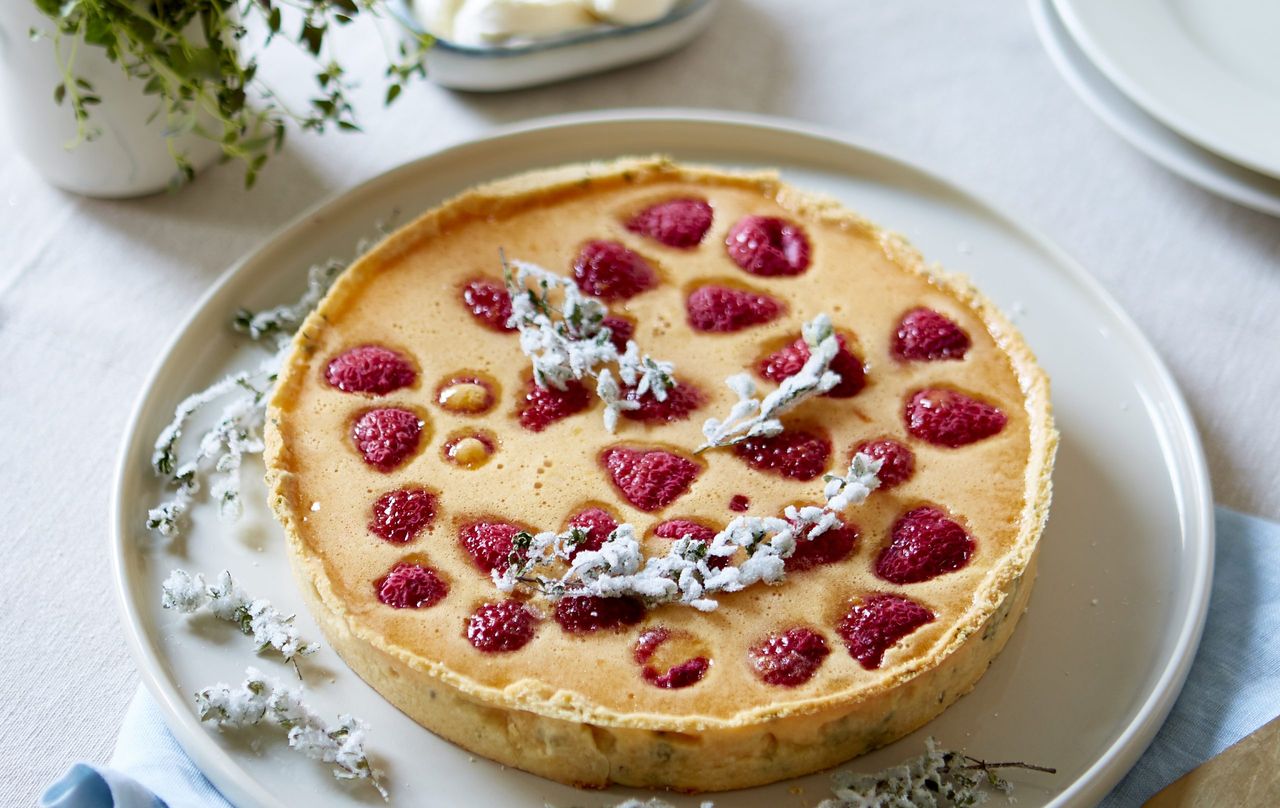 Lemon and thyme tart