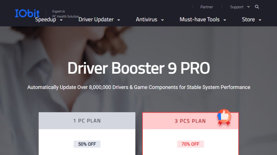 Website screenshot for Driver Booster