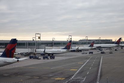 Delta flights on ground