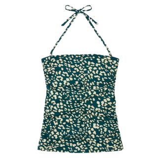 John Lewis Rio Spot Ruched Band Tankini Top