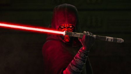 Maul holding his lightsaber in Maul &ndash;&nbsp;Shadow Lord