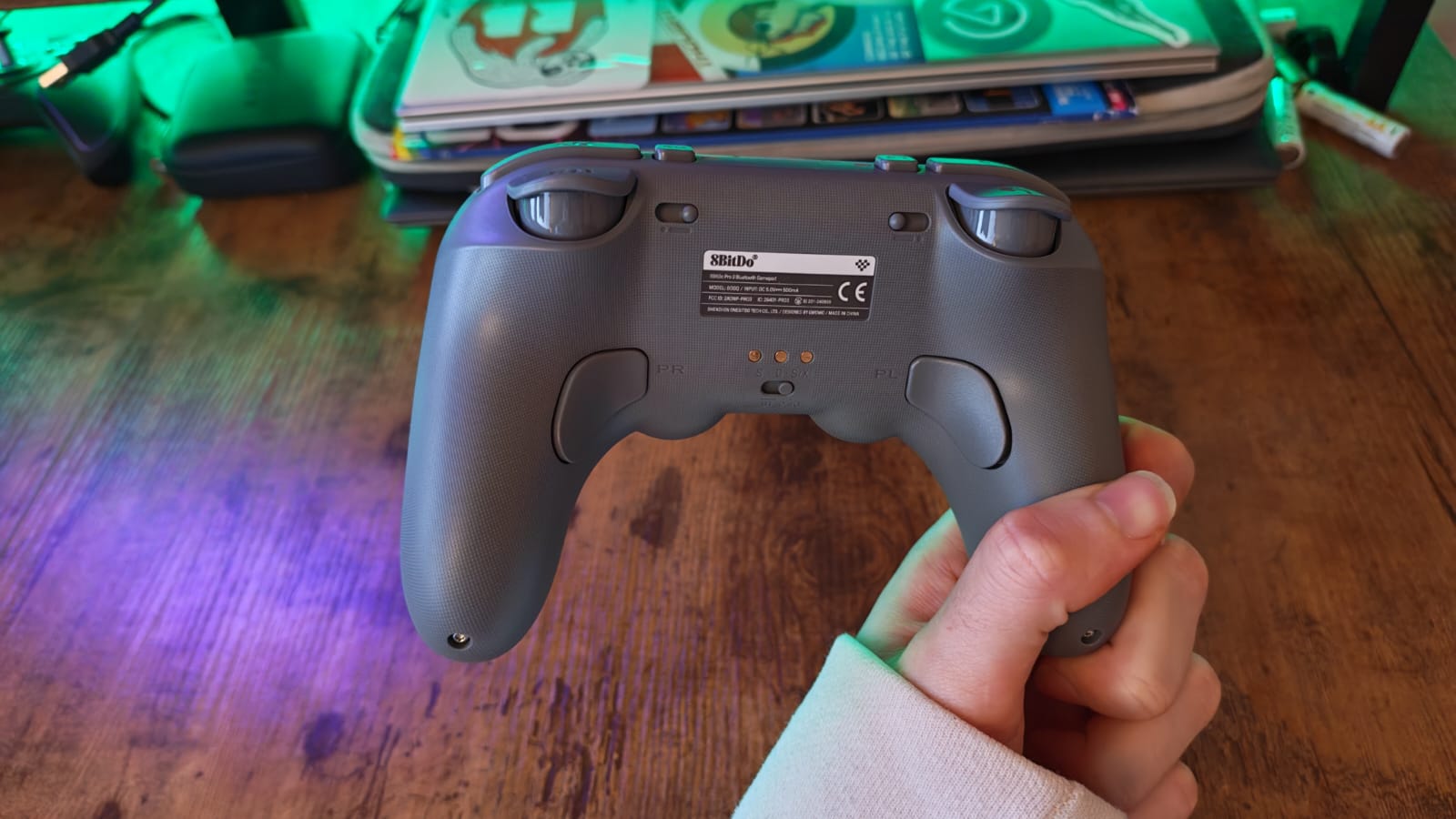 The back of the 8BitDoPro 3