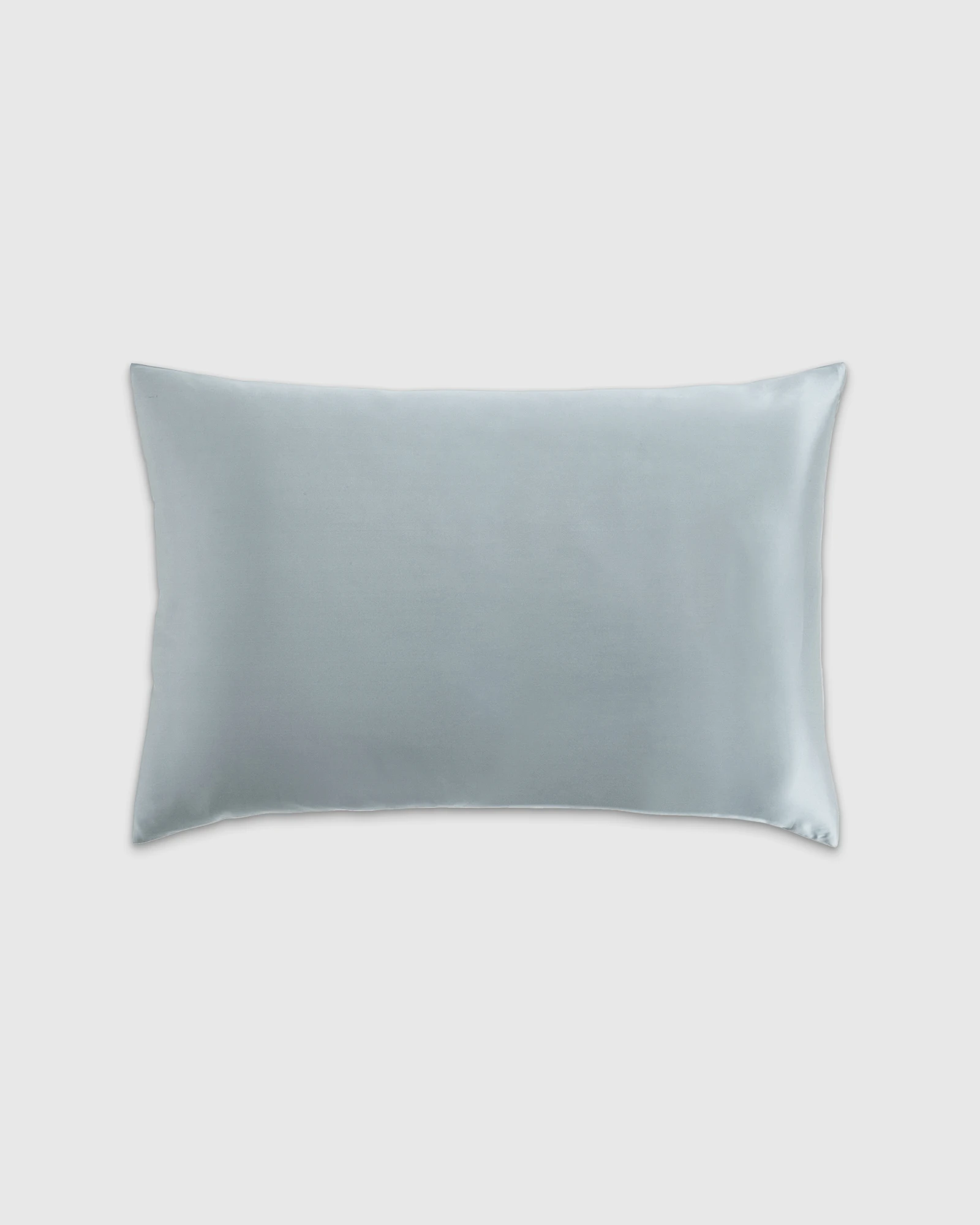 100% Mulberry Silk Pillowcase in Light Blue, Size Standard